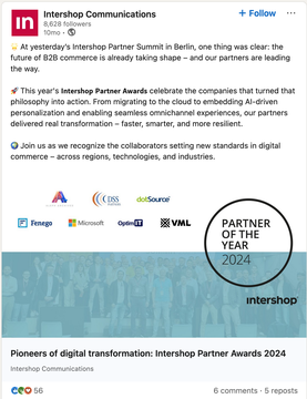Intershop Partner of the Year 2024
